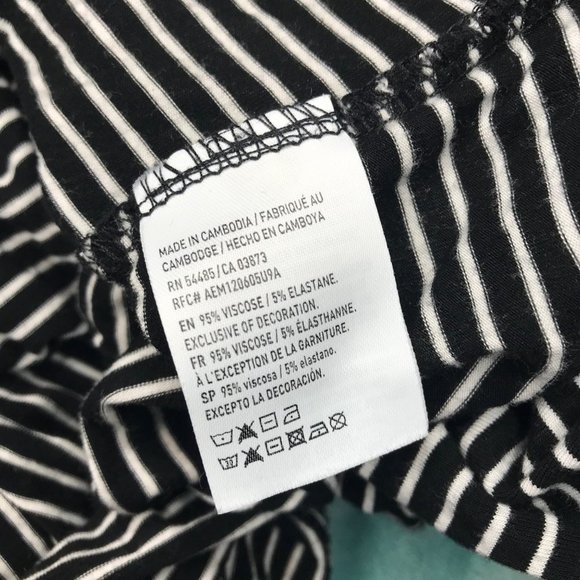 EUC $40 American Eagle Medium Black White Heart Floral Embroidered Summer Tank - Picture 6 of 6